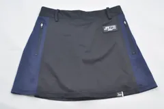 中古 レディース ジュン＆ロペ JUN&ROPE スカート S 黒×紺 インナーパンツ付き
