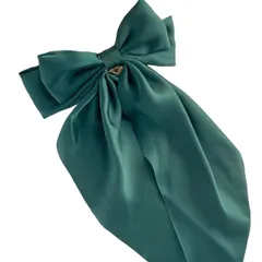 ONE-K リボンヘアアクセ クリップ バレッタクリップ 髪飾り ヘアー お姫様 ロリータ 可愛い キッズ おしゃれ 結婚式 蝶結び 誕生日 大きい 