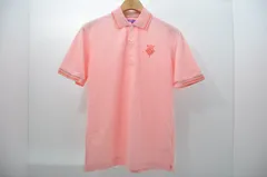 中古 メンズ ビームスゴルフ BEAMSGOLF 半袖ポロシャツ M ピンク シンプル