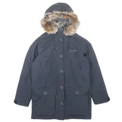 美品 Columbia コロンビア TANANA LOOP タナナループ ダウンジャケット ブルゾン アウター コート フーデッド S 黒 ブラック PL5077 レディース 古着 中古 USED