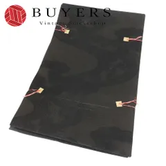 【中古】 名古屋帯 喪服用 九寸 正絹(金銀糸除く) ブラック 名古屋仕立て 夏物 和装 呉服 和服 きもの レディース 女性