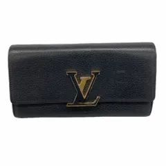 ルイ・ヴィトン(Louis Vuitton) ルイ・ヴィトン 長財布 トリヨン ポルトフォイユカプシーヌ M61248 ノワールレディース