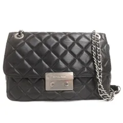 マイケルコース MICHAEL KORS ショルダーバッグ キルティング レザー チェーン 黒 ブラック