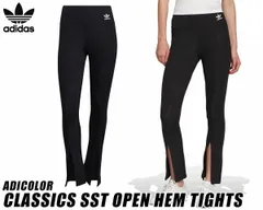 アディダス オリジナルス アディカラー オープンヘムタイツ adidas CLASSICS SST OPEN HEM TIGHTS BLACK hc1972 CE868 ブラック レギンス