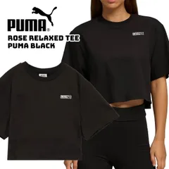 ブラックピンク ロゼ × プーマ リラックスド Tシャツ プーマブラック PUMA ROSE RELAXED TEE PUMA BLACK 633806-01 ウェア トップス Tシャツ 半袖 ウィメンズ レディース コラボレーションモデル 