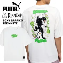 プーマ リップンディップ ボクシー グラフィック ティー ホワイト PUMA RIPNDIP BOXY GRAPHIC TEE WHITE 632413-02 ウェア トップス 半袖 メンズ ウィメンズ レディース ユニセックス コラボ 