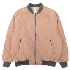 良品 21aw X-LARGE エクストララージ リバーシブル キルティング ブルゾン ボンバージャケット アウター L 茶 ブラウン メンズ 古着 中古 USED