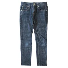 良品 RED CARD レッドカード 25th Anniversary デニム テーパード スリム パンツ ストレッチ Ｗ23 インディゴブルー レディース 古着 中古 USED