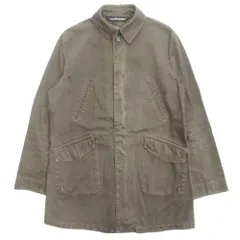 美品 JOURNAL STANDARD ジャーナルスタンダード ミリタリー デニム ジャケット ブルゾン コート 3-2060-5300-4 サイズM カーキ メンズ 古着 中古 USED