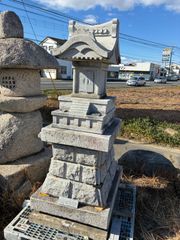 奥の院型 六角石灯籠【引き取り限定 兵庫県エリア】石の燈籠（とうろう