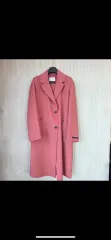 カシミア ハンドメイド ピンク コート
