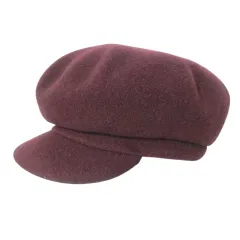 カンゴール KANGOL キャスケット 帽子 ウール ワンポイント刺繡 M ボルドー ユニセックス /X