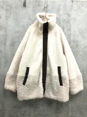 niko and ニコ アンド  NKN36745AD    クルクルボア切り替え ジャケット sizeM/アイボリー◆■レディース