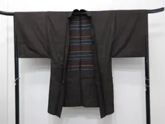 P41668　古い　大島紬　羽織　古布古裂　ｋ