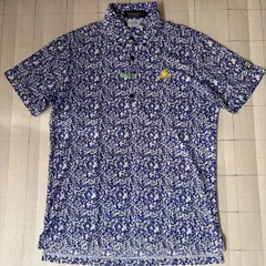 ト2501-①-5548 ルコックスポルティフ　ゴルフ　ポロシャツ　ボタンダウン　L