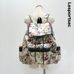 LeSportsac マカロン柄 リュック バックパック マザーズバッグ 美品 