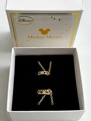 新品未使用品！ミッキーマウス プレミアムチェーン付ペアリング