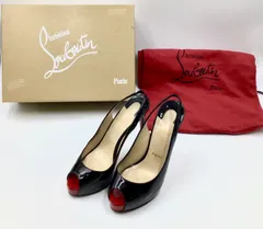 【箱付き】クリスチャンルブタン　パテント　パンプス　ブラック New Very Prive  保存袋