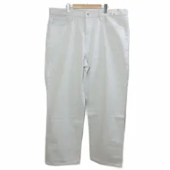 ユニクロ UNIQLO タグ付き 24AW ワイドストレートジーンズ 丈長め 321-473319 デニム 大きいサイズ 42 106.5cm オフホワイト /X