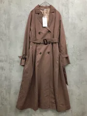新品 COHINA コヒナ cch000702 タックフレア トレンチ コート sizeF/モカ ■■ レディース