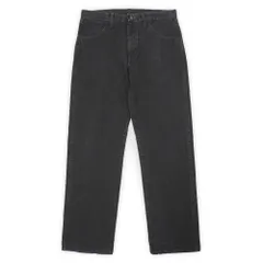 ラスラー RUSTLER 00s 2000年代 ブラックデニムパンツ ジーンズ Wrangler ラングラー傘下 定番 ストレート 501 USA ヴィンテージ アメリカ 古着 メンズ ズボン パンツ 黒 W32 L30【中古】
