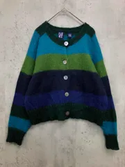 GAP ギャップ オールドギャップ ボーダー モヘアニット カーディガン sizeM/マルチカラー ◆■ レディース