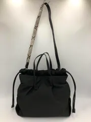 SHIPS any シップスエニィ 2wayショルダー 巾着 トート バッグ 黒 ■■ レディース