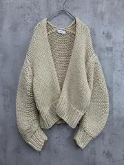 AKTE アクテ 118306060 ハンドメイドニットガウン カーディガン sizeF/アイボリー ◆■ レディース