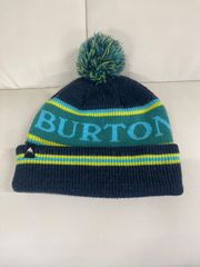 BURTON ニット帽 ビーニー ポンポン付き - メルカリ