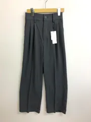 展示品■RE EDIT リエディ ダブルタック カラーワイド パンツ sizeSC/グレー ■■ レディース