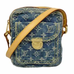 【6ba0365-k】ルイヴィトン ショルダーバッグ モノグラム・デニム カメラバッグ M95348 ブルー【中古】レディース
