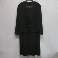 レディース スーツ ジャケット ワンピース 黒 38ABR122 フォーマル 大きいサイズ  ☆KP-007☆