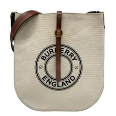 BURBERRY/Burberry(バーバリー) ショルダーバッグ - アイボリー×ダークブラウン×マルチ レザー
