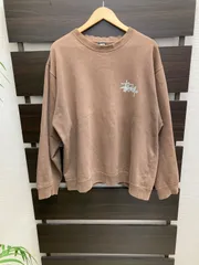 Stussy ステューシー スウェット トレーナー 長袖 ブラウン XLサイズ USA製 平塚店 衣料品