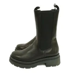 エネス ENESS サイドゴアブーツ ミドル ロング 36 ブラック