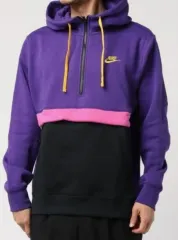 ナイキ カラーブロック ハーフジップアップ フーディー