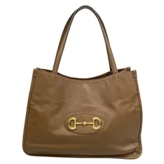 GUCCI(グッチ) トートバッグ ホースビット 1955 623694 ダークブラウン レザー