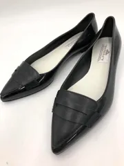 TEMPERATE テンパレイト ローファー風 ポインテッドトゥ レインシューズ パンプス size40/黒 ■■◎レディース
