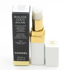 未使用 CHANEL シャネル ルージュ ココ ボーム リップクリーム 3g 912 ドリーミー ホワイト BD4244L
