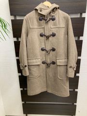 約20万美品本物バーバリーBurberry上質ウール チェック柄ダッフル