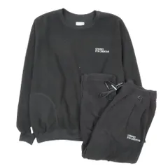美品 21AW Stripes For Creative ストライプ フォー クリエイティブ ベーシックフリース ボア スウェット セットアップ ブラック L  メンズ 古着 中古 USED