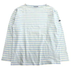 80's 90's SAINT JAMES セントジェームス ボーダー バスクシャツ ロング Tシャツ カットソー 長袖 ヴィンテージ ビンテージ L メンズ 古着 中古 USED