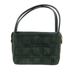 美品 wako ワコー 銀座和光 ハンドバッグ キルティング カバン 鞄 スエードタッチ ワンショルダー ダークグリーン 緑 レディース 古着 中古 USED