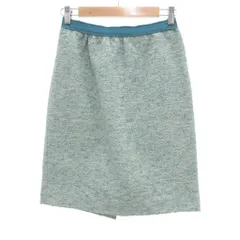 エポカ EPOCA タイトスカート ひざ丈 ツイード 40 ブルー系 /UO