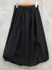 美品 ESSEN. LAUTREAMONT エッセンロートレアモン 日本製 バルーン ボリューム ロング スカート size38/黒 ■■◎レディース