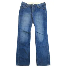 良品 LOWRYS FARM ローリーズファーム デニム ジーンズ パンツ ジーパン L 青 ブルー レディース 古着 中古 USED
