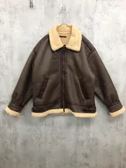 CPCM シーピーシーエム PGM2042407A0002 B-3フェイクムートン ジャケット sizeM/ブラウン ◆■◎メンズ