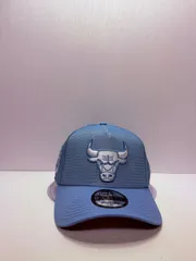 Newera シカゴブルズ 6×チャンピオンズ 9forty A-FRAME スナップバックメッシュキャップ ブルーカラー