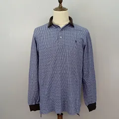 POLO GOLF　RALPH LAUREN　Мサイズ　ポロシャツ　長袖　コットン100%　チェック柄　ラルフローレン　ポロ ゴルフ【0063】