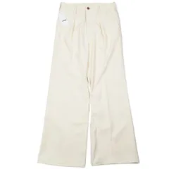 未使用 Wrangler ラングラー Wrancher Wide ランチャーワイドフレアパンツ スラックス S アイボリー WI1190-57 メンズ 古着 中古 USED